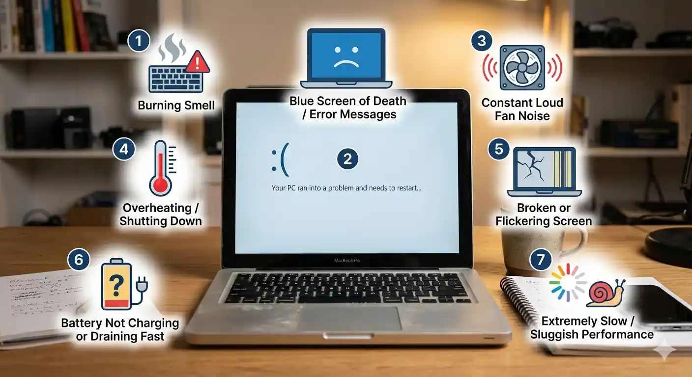7 Warning Signs Your Laptop Needs Professional Repair